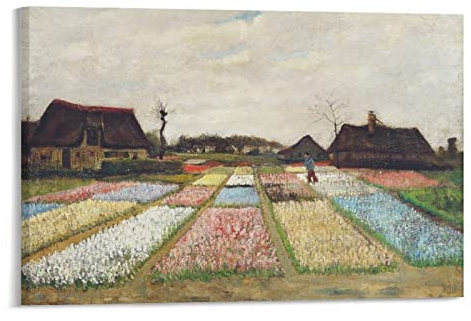 Pintor holandés Vincent Van Gogh Holanda - Póster de cama de flores, póster de pared, pintura en lienzo, obras de arte, 40 x 60 cm