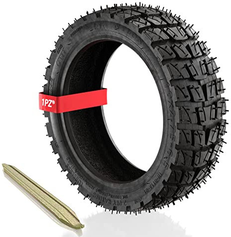 1PZ T01-27X Neumático Tubeless 10 pulgadas 10×2.75-6.5 para Patinete Eléctrico Smartgyro Speedway Crossover, cubierta de rueda offroad todo terreno para Neumático 10x2.70-6.5 y 70/65-6.5