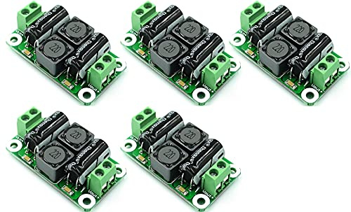 TECNOULAB 5 uds 0-50V 4A DC Fuente de alimentación Placa de Filtro Amplificador Clase D supresión emi de Coche