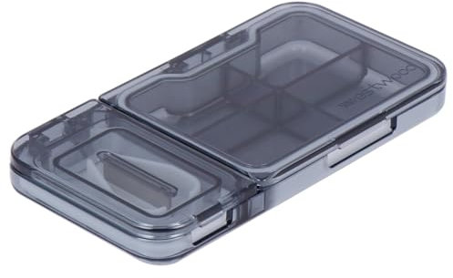 SOLUSTRE Tablettenteiler Pillenschneider Cutter Mit Aufbewahrungsorganizer Etui Für Medikamententeilung Und Tragbar