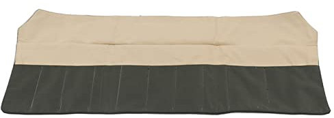 Lwuey Bonsai Werkzeugtasche, Rolltasche 76x34cm Bonsaiwerkzeug Aufbewahrungstasche PU Leder Garten Reparatur Knaufschneider Konkavschneider Drahtschneider Jin-Zange Bonsai-Schere Handwerkzeuge