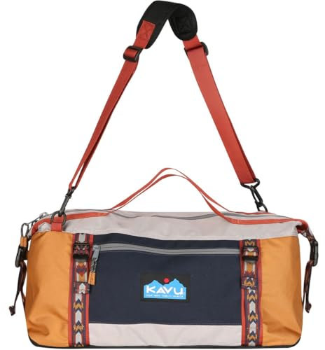 KAVU Little Feller Duffle Bag wandelbarer Rucksack mit abnehmbaren Schultergurten, Camp Time, Einheitsgröße
