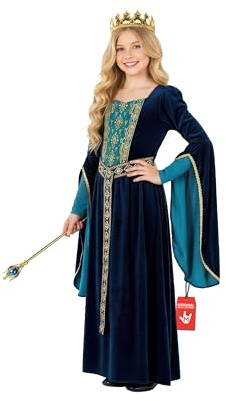 Morph Disfraz Princesa Medieval Niña, Disfraces Medievales, Vestido Edad Media, Disfraz Carnaval Niña - L
