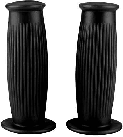 RASTKY Paar 1 Zoll 25 Mm Vintage-Motorrad-Lenkergriffe – TPU-Griff für die Meisten Motorräder (Black)