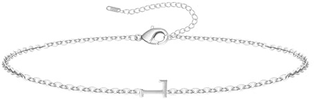 RMMD Armband Damen Gold Silber - 18K Gold/Weißgold Vergoldete Initialen Armband mit Buchstaben Armbänder Personalisiert Geschenke Modeschmuck für Frauen Teenager Mädchen