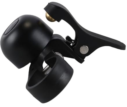 Gorise Mini campanello sinistro per bicicletta, 80 dB, rumoroso, nascosto, in lega di rame, adatto per manubri da 22,2 mm, mountain bike, bici da strada, scooter