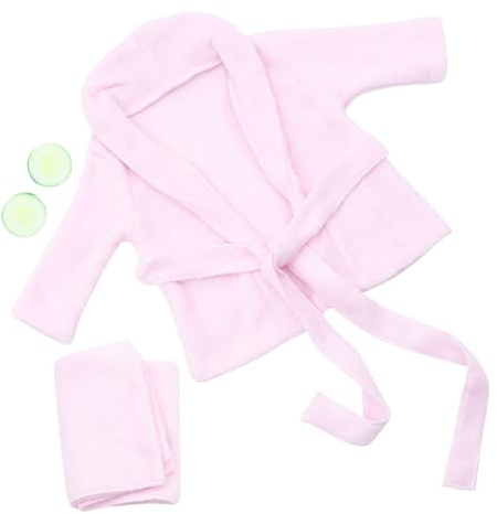 NUOBESTY 1Ensemble Peignoir de Bain pour Photographie avec Serviette et Accessoires Tranches