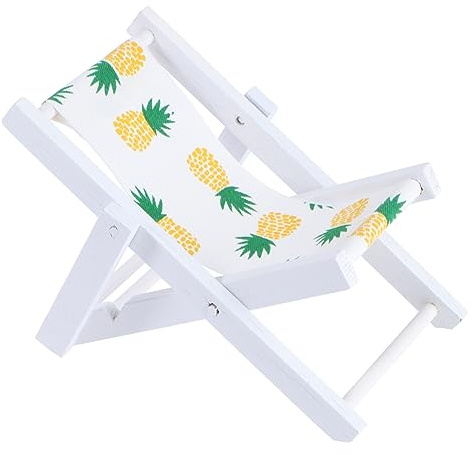 NUOBESTY Soporte para Teléfono Móvil Creativo Blanco de Madera Piña