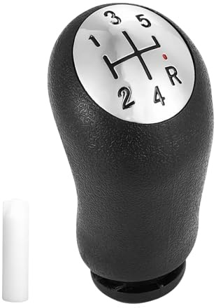 Lynqvor Pommeau de levier de vitesse manuel à 5 vitesses pour, Nero con Adattatore, Design Ergonomico per Cambi di Marcia Rapidi e Fluidi, ergonomisches Design, einfache Installation mit Adaptate