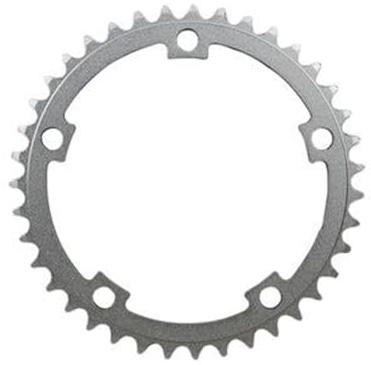 TANGSIYANG Kettenblatt 39T 44T 48T 53T 130 BCD Kettenblatt Rennrad Fixed Gear Fahrrad Faltrad Kettenrad Einzelnes Fahrrad Kettenblatt Fahrradteile(39T Silver)