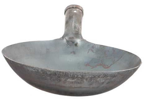 YARNOW Cucharón De Agua De Hierro 20 Cm para Limpieza Doméstica e Industrial, Herramienta Resistente para Estiércol y Desagües, Utensilio Multifuncional De Jardinería y Saneamiento