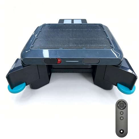 Efficieran Robot Skimmer Solar para Agua Cristalina, Limpiador de Superficie Automático 20H+ con 5200mAh Batería, Cesta 6L, Ideal para Limpiar Las Orillas de la Alberca, IPX8