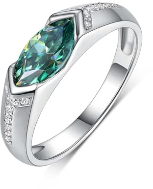 Tolldek 9K/14K/18K Weiß Gold Pärchen Ringe, Zierlich Klassiker Partnerringe mit Moissanit Echt Gold Schmuck, Weißgold Au 375/585/750 Freundschaftsringe, Gr.47-65