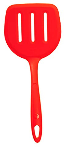 Kochblume Design-Wender XL | Premium-Silikon & BPA frei | Hitzebeständig | Spülmaschinenfest | Farbe: rot