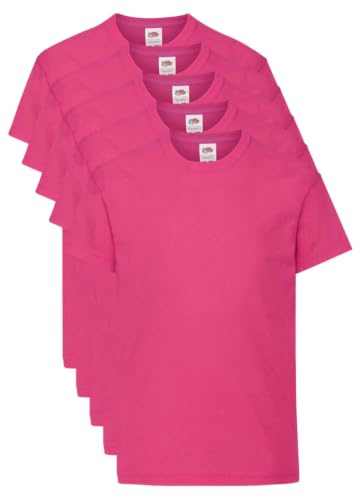Fruit of The Loom Fruit of The Loom T Originale per Bambini T-Shirt Unisex - Bambini e Ragazzi (Pacco da 5)