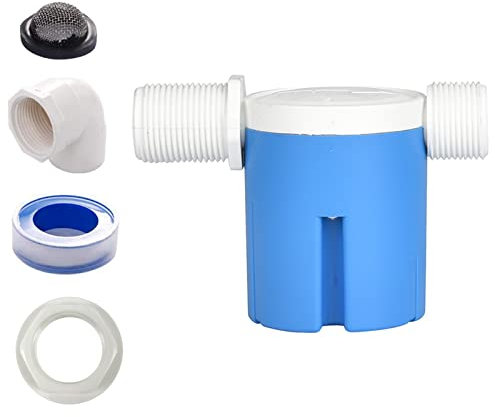 Vanne à flotteur intégrée/intégrée à entrée latérale de 3/4 , utilisée dans les piscines, les aquariums, l'aquaculture, les aquariums (DN-20)