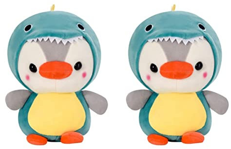 Toyvian 2 STK Plüschtier Pinguin Kinderzimmer Tierkissen Spielzeug Tierisches Umarmungsspielzeug Stofftierpuppe Stofftiere Baby Pp Baumwolle Stuhlkissen Einbiegen in