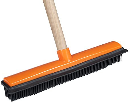 VERDELOOK scopa in gomma per la pulizia dei tappeti erbosi, 5.5x32x5 cm