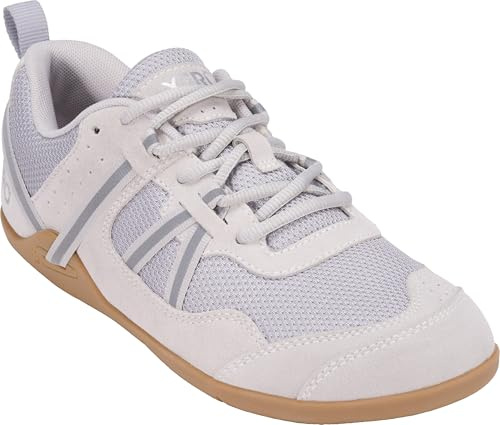 Xero Shoes Women’s Prio Suede Barefoot Athletic Sneaker, Quiet Gray, 7.5