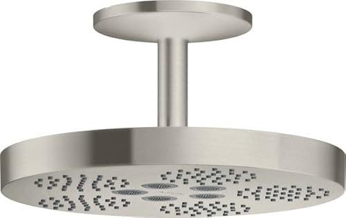 hansgrohe AXOR One Duschkopf 280 1 Strahlart mit Deckenanschluss, 48493800, Farbe: Edelstahl Optic