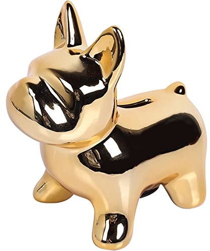 Sparschwein Hochzeit, Keramik Spardose Kinder Personalisiert, Baby Mädchen Jungen Kinder Sparschwein Groß, Sparbüchse, Piggy Bank, Trinkgeld Spardose, Hochzeitsgeschenke für Brautpaar (Gold)