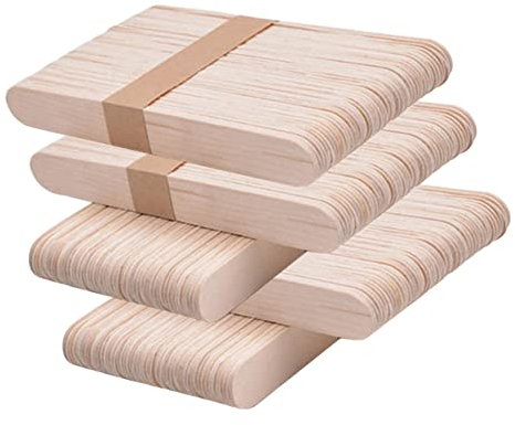 COHEALI 250 Stück Eisstock Aus Holz Farbige Bastelstäbe Hölzerner Diy-stick Holzpflanzenetiketten Eis Am Stiel Selber Machen Setzlingsetiketten Aus Holz Bastelstock Natürlich Lieferungen