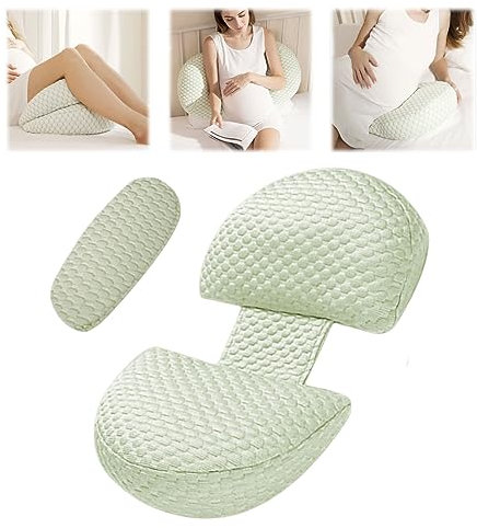 E-ALLDIR U-förmiges Schwangerschaftskissen für Schwangere Frauen, Schwangerschaftskissen, U Förmiges Stillkissen Seitenschläferkissen, Pregnancy Pillow mit Abnehmbarem Baumwollbezug