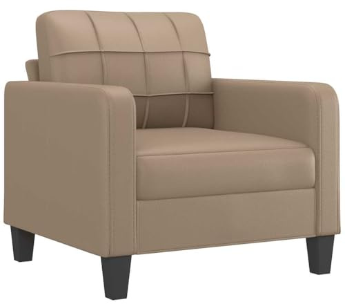 vidaXL Sessel Cappuccino-Braun 60 cm Kunstleder