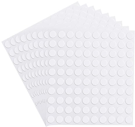 900 Stück Doppelseitige Klebepunkte 6mm Punkt Aufkleber Foto Klebepads Rund Transparente Klebepunkte Doppelseitig 0.8mm Dick Abnehmbare Klebende Aufkleber für Poster Ballon Feiertagsdeko DIY Basteln