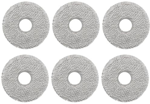Zeripikfoasp 6 Piezas Paño de Fregona, Compatible con DEEBOT X1 Omni/T10 Omni/Turbo T20/T20 Pro/T30 Pro Omni/ T30 Omni Robot Aspirador, Placas de Mopa, Paños de Limpieza Piezas de Repuesto