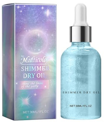 Orphic Body Shimmer, Orphic Shimmer Dry Oil, Opphic Body Glitter Oil, Glowing Body Shimmer Dry Oil, Glitter Body Oil, Glow on The Skin, Body Shimmer Oil, Waterproof (B, 30ML)