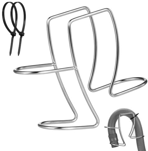 Washing Machine Drain Hose Holder Washer Drain Hose Holders 304 Stainless Steel Washing Drain Hose Clip ClampUniversal Adjustable Utility Sink Clamp Fits All Drain Hose