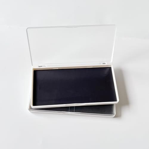 UDTIP Confezione da 2 palette magnetiche vuote per trucco, con coperchio trasparente satinato, piccole dimensioni da viaggio, 14 x 7,9 cm,