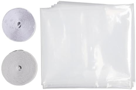 Kit de Film d'isolation de fenêtre pour chaleur froide, adhésif réutilisable plus épais, Film isolant transparent découpable 188X200cm