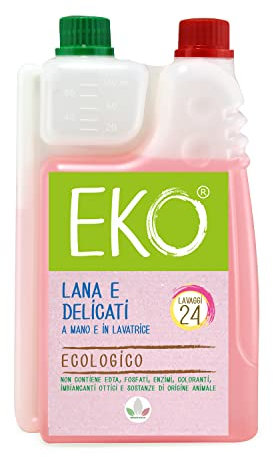 Eko Detersivo Lavatrice Lana e Delicati, Ecologico, 24 Lavaggi 600ml