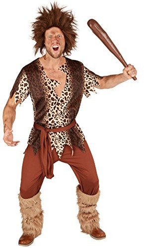 dressforfun tectake Herrenkostüm Steinzeitmann Neandertaler | Höhlenmensch Verkleidung | inkl. Gürtel und Beinstulpen (S | Nr. 301339)
