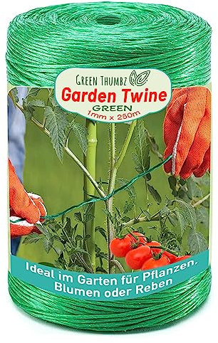 Corda da giardino in polipropilene verde per legare, avvolgere e giardinaggio - 250 metri