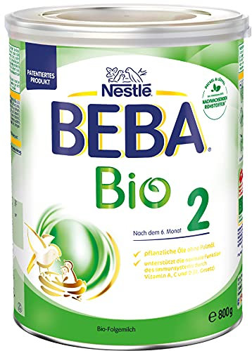 BEBA Bio 2 Folgemilch, Folgemilch nach dem 6. Monat, 1er Pack (1 x 800g)