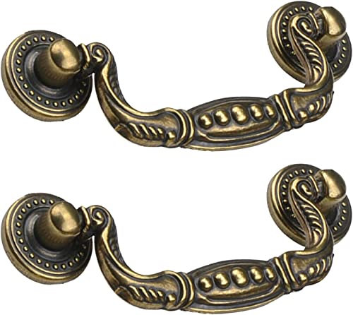 Kommerzieller exquisiter Schrankgriff, antike Schubladengriffe, Schranktür, Schubladengriffe, Kleiderschrank, Schubladengriffe, Vintage-Küchenschrank, Schlafzimmer, Kommode, Knöpfe (Lochabstand: 78 mm