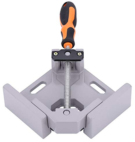 Serre-joints d'angle en alliage d'aluminium - Rotation - Jusqu'à 70 mm d'ouverture - Poignée TPR - Pour la fabrication de meubles - Fixation d'angle de cadre photo