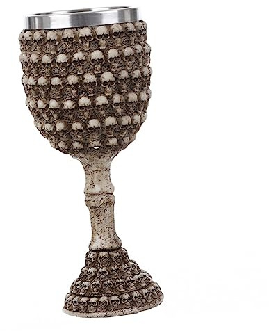 Ciieeo coupe de vin tête de mort inoxlm couvert fiesta feist home decoration verres à vin verre à vin tête de mort lunettes de crâne fournitures de vin gobelet crâne résine