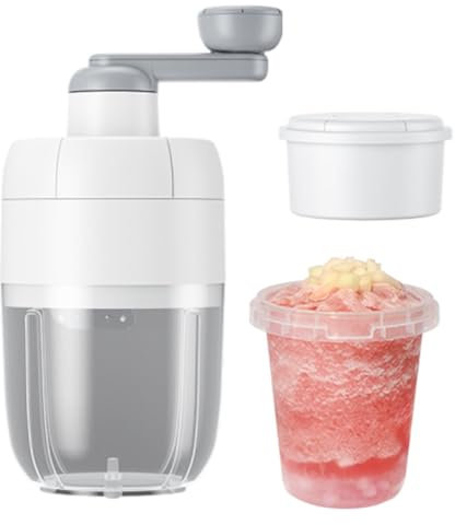 Macchina tritaghiaccio per casa | Macchina Manuale per Ghiaccio tritato | Macchina per Granita | Tritaghiaccio Manuale | per frullati, Cocktail, Gelati e Feste, B (A)