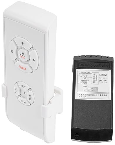SHINEOFI Télécommande Pour Ventilateur De Plafond Kit De Remplacement Pour Contrôle à Distance De Ventilateur Et Lampe Vitesse De Vent