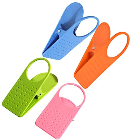 Cabilock 4piezas Portavasos Clip Portabotellas Clip para Escritorio Portavasos Abrazadera para Botellas De Agua y Tazas para Oficina y Mesa