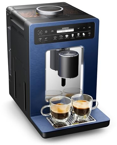 KRUPS Evidence by Wilmotte EA89W410 Cafetera automática, diseño elegante, fabricado en Francia, capuchino One-Touch, fácil de usar, compacto, confiable, fácil de limpiar