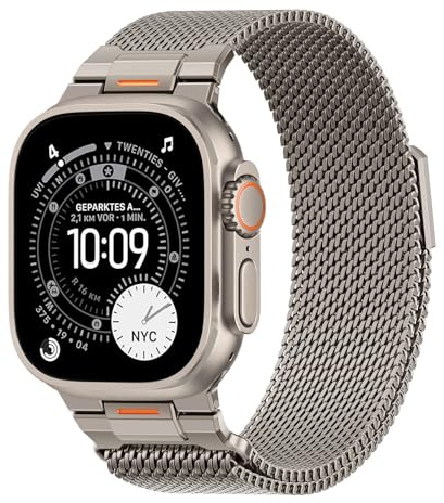 SOLOLUP Milanaise Magnetic Armband für Apple Watch Ultra 3/2 Armband Herren | 49mm 46mm 45mm 44mm 42mm 41mm 40mm 38mm Milanese Loop,Edelstahl Metall Verbinder Band für iWatch 11 10 9 8 7 6 5 4 3 SE 3/2