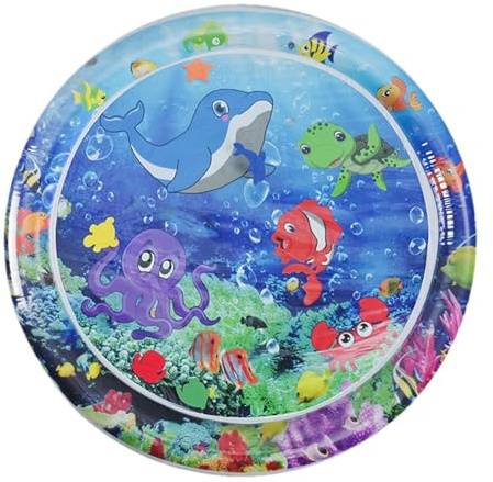 zjhukfmc Wassersensorische Spielmatte,100 * 100cm Wassermatte Spielzeug | Wasserkissen Im Cartoon-Design Für Haustiere Und Babys Sensorischen Entwicklung,für Frühe Entwicklung Aktivitätszentren