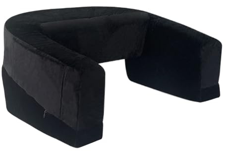 Escritorio de Regazo para Portátil | Almohada de Lectura para Cama con Bolsillo Lateral,Cojín para Adultos en Sofá Cama Suelo Trabajo Estudio