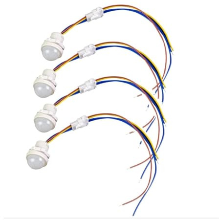 Asyduey 4 Piezas Interruptor de Luz con Sensor de Movimiento, Interruptor de Detección Inteligente con Sensor PIR, Interruptor de Luz Inteligente para Montaje en Techo o Pared CA 110-240 V