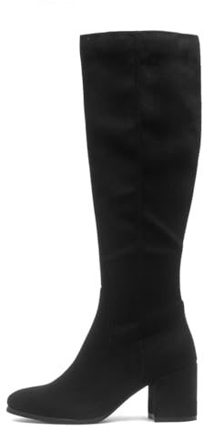 Lilley Womens Black Heeled Knee High Boot - Size 8 UK - Black